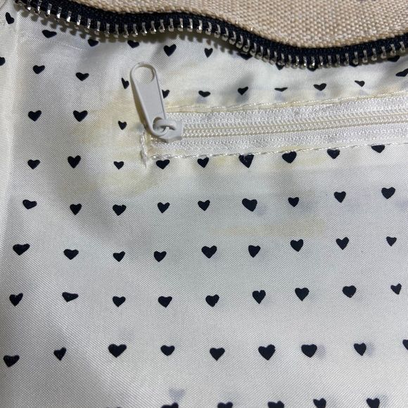 Brighton Beige Canvas Crossbody Bag Yorkie Scottie Purse Y2K Vintage Handbag - Picture 12 of 12